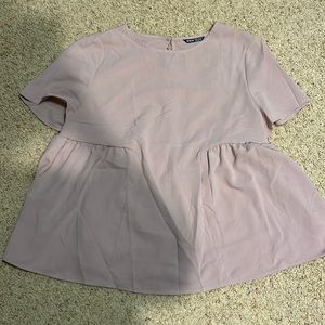 Shein Maternity light pink blouse